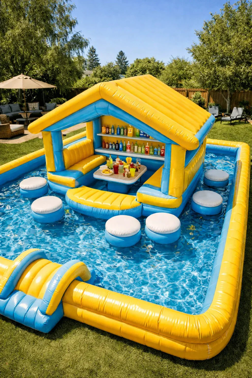 Luxury Floating Resort Pool Pavilion