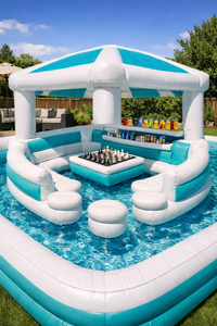 Tropical Aqua (white/turquoise)
