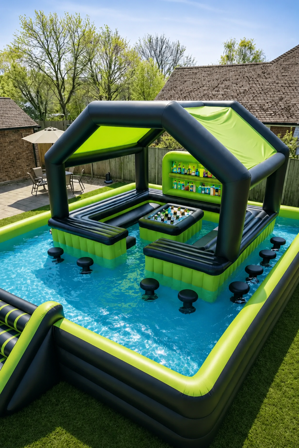 Luxury Floating Resort Pool Pavilion