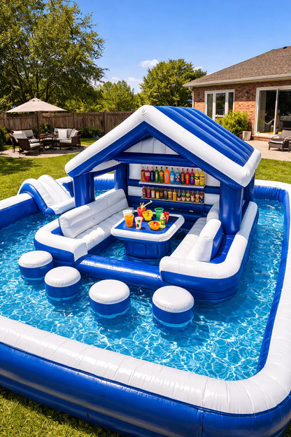 Luxury Floating Resort Pool Pavilion
